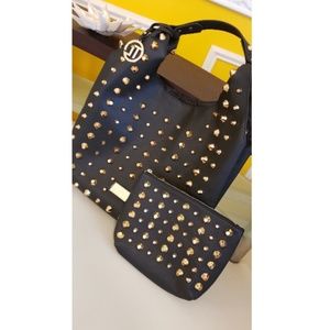 So studded shoulder bag